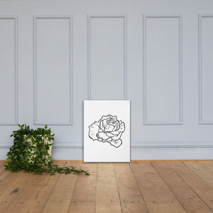 Rose Sketch Canvas