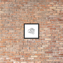 Load image into Gallery viewer, Rose Sketch framed poster