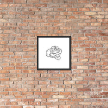 Load image into Gallery viewer, Rose Sketch framed poster