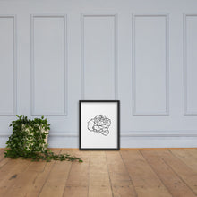 Load image into Gallery viewer, Rose Sketch framed poster