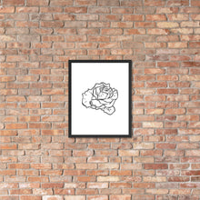 Load image into Gallery viewer, Rose Sketch framed poster