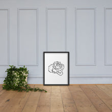 Load image into Gallery viewer, Rose Sketch framed poster