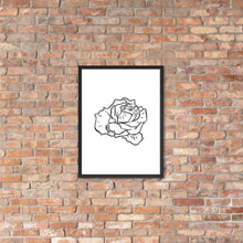 Load image into Gallery viewer, Rose Sketch framed poster