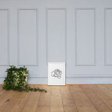 Load image into Gallery viewer, Rose Sketch framed poster