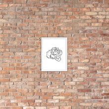 Load image into Gallery viewer, Rose Sketch framed poster