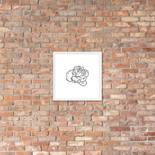 Load image into Gallery viewer, Rose Sketch framed poster