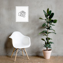 Load image into Gallery viewer, Rose Sketch framed poster