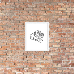 Rose Sketch framed poster