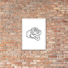 Load image into Gallery viewer, Rose Sketch framed poster