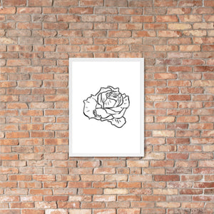 Rose Sketch framed poster